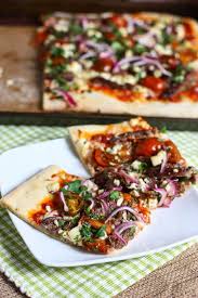 Steak Gorgonzola And Cherry Tomato Pizza Eat Live Run Recipes Food Gorgonzola