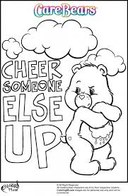 Children had loved the care bears that first appeared on greeting cards in 1981. Funny Printable Care Bear Coloring Pages Picture Coloring Sheets Coloring Home