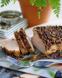 A pork tenderloin is a long thin strip of meat from the loin of the pig. The Perfect Peppered Pork Loin Southern Discourse