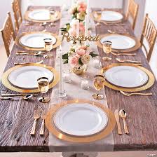 Gold and clear charger plates. Gold Diamond Rim Clear Chargers 12 Ct