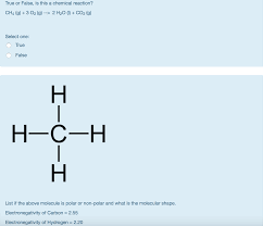 Learn to determine if hf is polar or nonpolar based on the lewis structure and the molecular geometry (shape). Solved True Or False Is This A Chemical Reaction Ch4 G Chegg Com