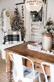 Rustic Glam Farmhouse Christmas Dining Room Farmhouse Decor Living Room Modern Farmhouse Dining Room Decor Rustic Glam Decor