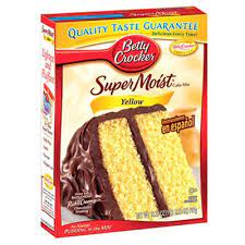 Betty crockers cake mix peanut butterchocolate chip cookies, hot fudge cake, lemonade cake, etc. Buy Betty Crocker Super Moist Yellow Cake Mix American Food Shop