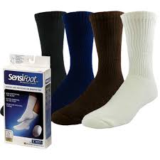 Jobst Sensifoot Unisex Crew Length Diabetic Mild Compression