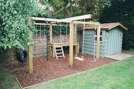 Bark Chipping Child Area Garden Google Search Backyard Play Outdoor Play Areas Outdoor Playground