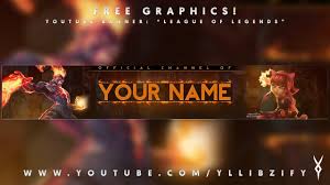 Browse over thousands of templates that are compatible with after effects, premiere pro, photoshop, sony vegas, cinema 4d, blender, final cut pro unlimited downloads: Free Graphics Youtube Banner Template 1 League Of Legends Fire Yllibzify Youtube