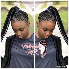 2020 Ghana Weaving Shuku 27 Braids Braidstyles Feedinbraids Neatbraids Ponytailweave Feedinponytail H Braided Hairstyles Cornrow Braid Styles Hair Styles