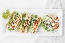 Fish tacos with avocado lime crema. Easy Fish Taco With Lime Crema Aheadofthyme Com Ahead Of Thyme