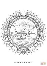 nevada state seal coloring page sketch flag pages coloriage carnaval