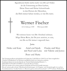 Sarah fischer was born on july 17, 1991 in marblehead, massachusetts, usa as sarah cairns fischer. Traueranzeigen Von Werner Fischer Wirtrauern