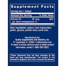 Vitamin k1 (phytonadione) and vitamin k2 (menaquinone) are available in north america. Low Dose Vitamin K2 Mk 7 45 Mcg 90 Softgels By Life Extension At The Vitamin Shoppe