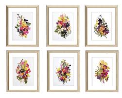 Download art pictures of flowers and use any clip art,coloring,png graphics in your website, document or presentation. Set Of 6 Prints 8x10 Botanicals Prints Herbarium Pressed Etsy