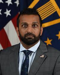 Crazy Kash Patel, a right-wing extremist and conspiracy theorist who is  completely unhinged, has just been officially confirmed by the United  States Senate. Just look at those eyes—you can see the crazy. |