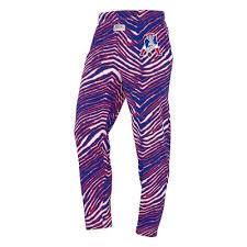 NFL New England Patriots Zubaz Men's Zebra Screen Print Pants