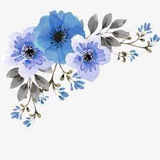 Niebieski Kwiatek Flower Drawing Blue Flower Art Blue Flower Wallpaper