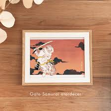 Marco chico natural + print