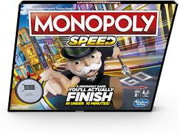 Las partidas de monopoly online siguen las mismas normas que las del juego de mesa físico. Monopoly Speed Fast Playing Monopoly Board Game Play Time In Under 10 Min Game For 2 4 Players Ages 8 Toys Games Amazon Com