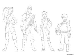Print out this free kanan coloring page and have fun. Star Wars Rebels Characterss Coloring Pages Printable