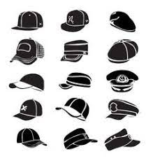 Cap Set Isolated On White Hat Icon Baseball Rap Vector Vector Free Vector Free Vector Images