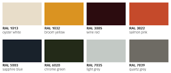 2017 Trend Ral Colors At Mitab Sweden Ral Colours Color Trends Colours