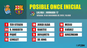 Barcelona will usher in a new era without lionel messi when they take on real sociedad in their first game of the 2021/22 la liga this . The Possible Line Ups Of The Real Sociedad Fc Barcelona