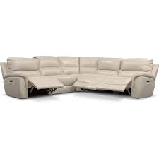 Avanti 5 Piece Triple Power Reclining Sectional With 3 Reclining Seats Value City Furniture And Mat Value City Furniture Modern Sofa Sectional City Furniture