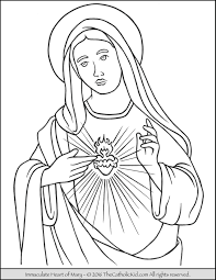 Adapt for mary queen of the apostles coloring page assumption of mary catholic coloring coloring pages. Immaculate Heart Of Mary Coloring Page Thecatholickid Com Jesus Coloring Pages Catholic Coloring Coloring Pages