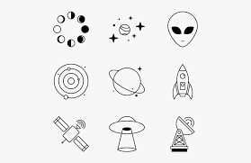 At each gap, draw two vertical lines down. Drawn Alien Transparent Background Cute Ufo Drawings Easy Free Transparent Clipart Clipartkey