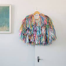 Pastel Rainbow Fringe Jacket Festival Diy Unicorn Crafts Diy Jacket