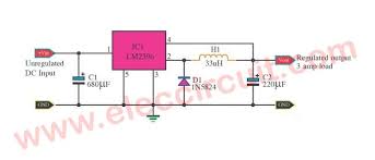 Lm2596 Circuit Voltage Regulator And Lm2673 Datasheet Eleccircuit Com Circuit Voltage Regulator Circuit Diagram