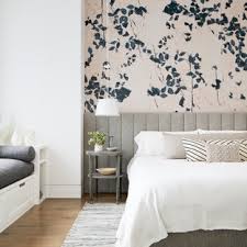 A grey &white bedroom idea for girl. Master Bedroom Wallpaper Ideas Houzz