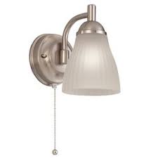 Get free shipping on qualified ceiling fan pull chains or buy online pick up in store today in the lighting department. Shop Portfolio Brushed Nickel Bathroom Vanity Light At Lowe S Sconces Rustic Candle Wall Sconces Candle Wall Sconces