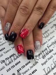 9 Red Black Ideas Red Nails Nail Art Designs Nail Designs Seductive red and black with gold detail.