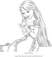 Disegno Di Rapunzel Che Parla Con Pascal Da Stampare E Colorare Disegni Disegni Da Colorare Pagine Da Colorare Per Adulti