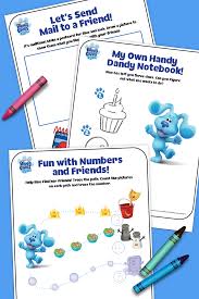 Nick jr blue's clues coloring pages. Blue S Clues You Activity Pack Nickelodeon Parents
