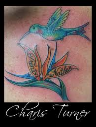 Birds Of Prey Flower Meaning Hummingbird And Flower Tattoo By Metacharis On Deviantart Bird Of Paradise Tattoo Birds Of Paradise Flower Birds Tattoo