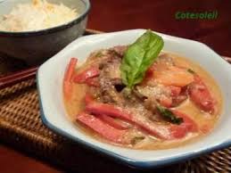 Emince De Boeuf Au Lait De Coco Curry Rouge Thailande Emince De Boeuf Curry Rouge Recette Piment