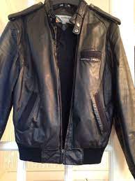 Members only mens vintage stonewash brown leather jacket m acid wash 80s aviator. Vintage Members Only Leather Jacket Size 38 Black Motorcycle Jacket Fashion Clothing Shoes Accessories Vintage Clothing Men Black Motorcycle Jacket Jackets