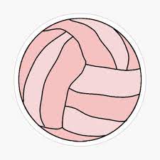 Pink Volleyball Sticker By Angeloha Volleyball Backgrounds Volleyball Wallpaper Volleyball
