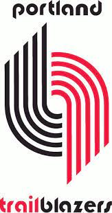 Portland Trail Blazers Primary Logo 1971 10 Red And Black Lines Between Script Portland Trailblazers Trail Blazers Portland Trail