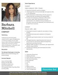 Cv examples see perfect cv samples that get jobs. Chemist Resume Samples Templates Pdf Word 2021 Chemist Resumes Bot
