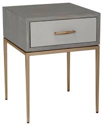 Made from solid pine wood, this table features a clean lined body with beveled front edges and four tapered, splayed legs. Corinna Bedside Table Transitional Nightstands And Bedside Tables By Hedgeapple Houzz