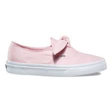 Black And Grey Slip On Vans Womens Canvas Authentic Knotted Shop At Vans In 2020 Shoes Vans Pink Vans