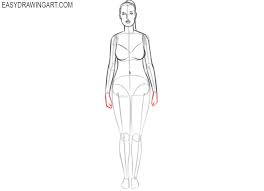 Instead of freehand drawing the body, create a simple grid of lines and make horizontal lines that are spaced. How To Draw A Female Body Easy Drawing Art