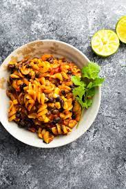 One Pot Black Bean Fajita Pasta Recipe Tasty Vegetarian Recipes Vegetable Entrees Homemade Fajita Seasoning