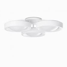 Plafonnier a luminaire moderne design petit pl1 blanc ideal. Plafonnier Design Blanc Faro