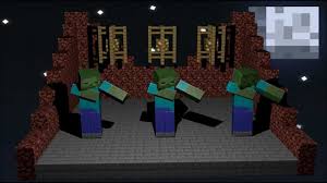 Minecraft Zombie Dance 1080p Hd Thriller Michael Jackson Blender Animation Zombie Dance Minecraft First Animation