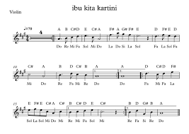 Ibu kita kartini, pendekar bangsa. Ibu Kita Kartini Violin 2017 04 19 0900