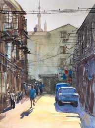 shanghai 那良watercolor watercolor artists show photos designer favorite