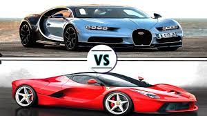 Compare bugatti chiron vs ferrari laferrari; Bugatti Chiron Vs Ferrari Laferrari Comparison 2018 Youtube